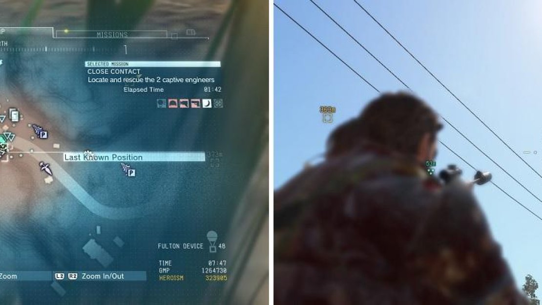 You will find the African Peach needed for the task on the left. It’s highly likely you will need to shoot the eagle out of the sky (right).