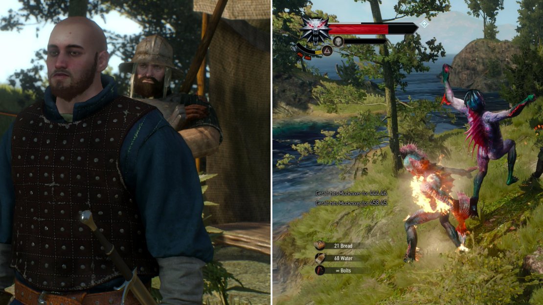 If you rescued him, John Verdun has been up to mischief in the meantime (left) defeat the Mucknixers near the Coast of Wrecks to claim the treasures along these islands (right).