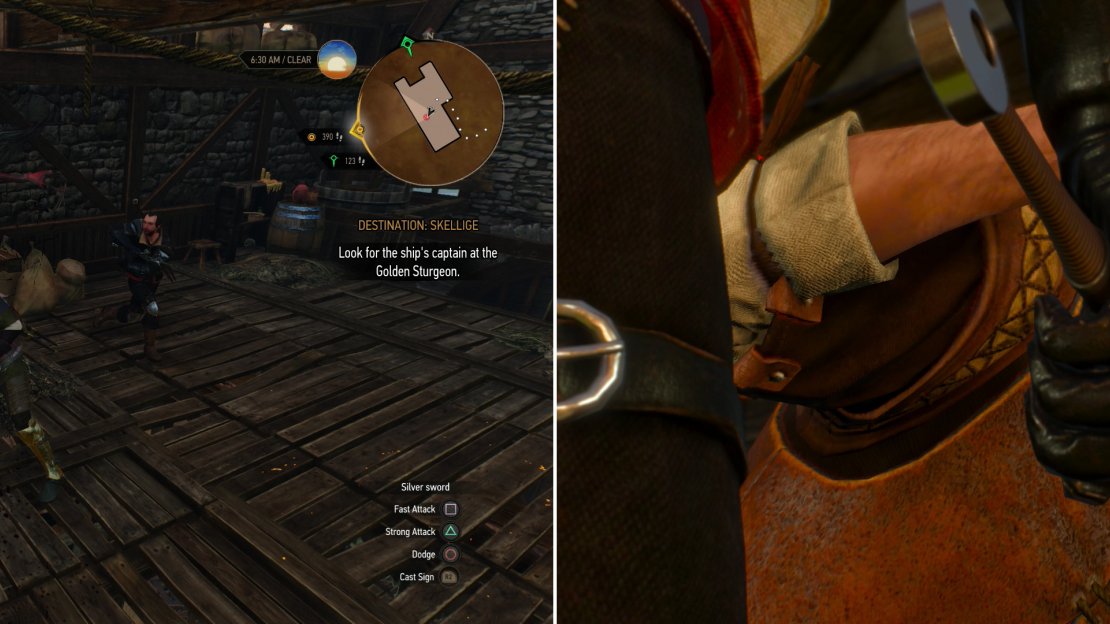 Help Lambert defeat the Ekimarra (left) then go with him to deal with some unfinished business… (right)