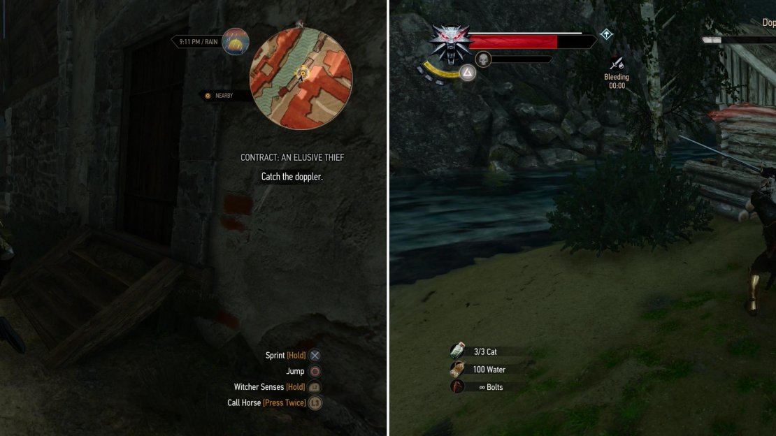 Chase down the rogue Doppler (left) then beat some sense into him (right).