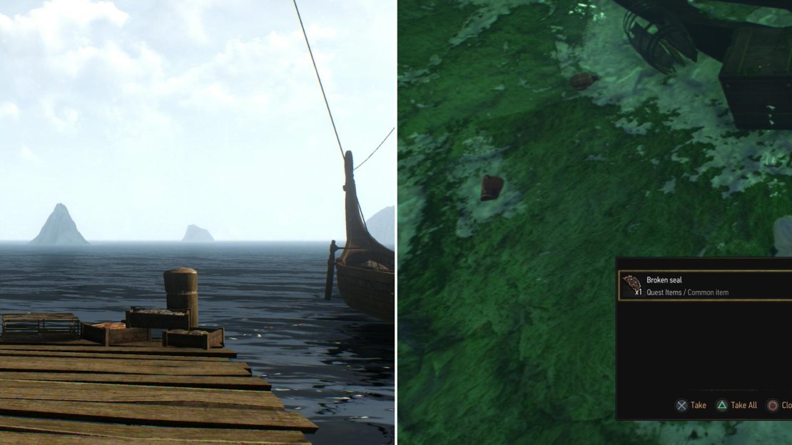 Yennefer’s continuing fascination will see you two search the sea for clues that might lead her to an elusive and powerful Djinn (left). Of course, it’ll be Geralt who actually has to get wet (right).