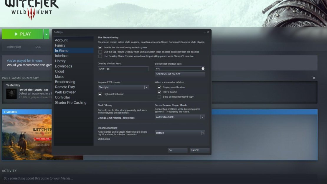 The Steam FPS counter does not seem to work at this early stage.
