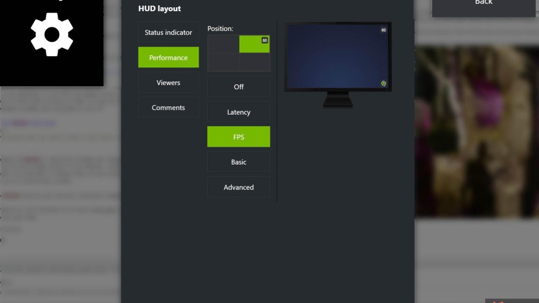 Geforce Experience does indeed show an FPS counter so we can see what we are doing.