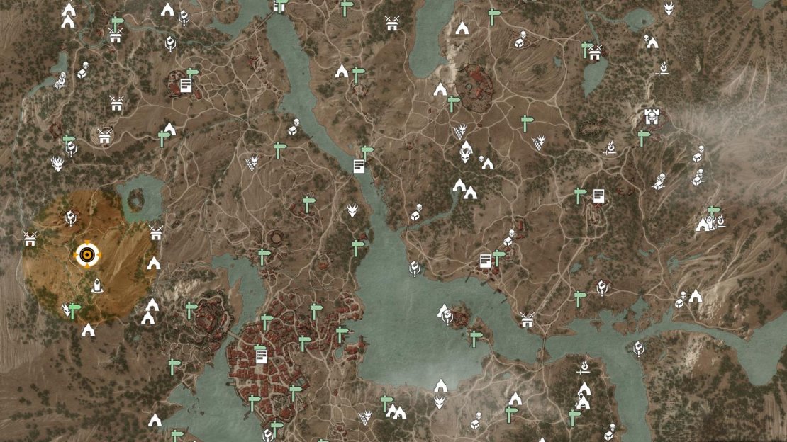 The location of the Side Quest “Father Knows Worst” in The Witcher 3 Blood and Wine.