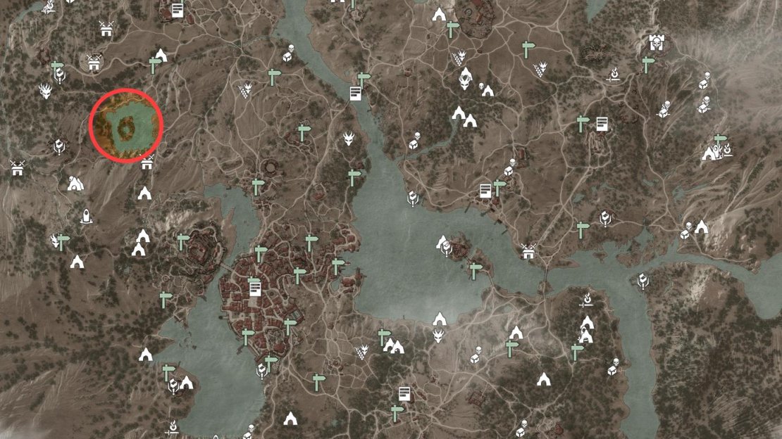 The location of Lac Celavy in Toussaint.