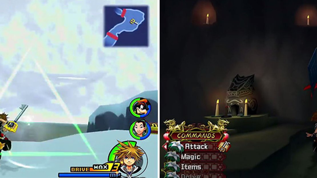 Use the wind here (left) to claim Awakening puzzle pieces. The Assault Rider (right) is a formidable enemy so be cautious.