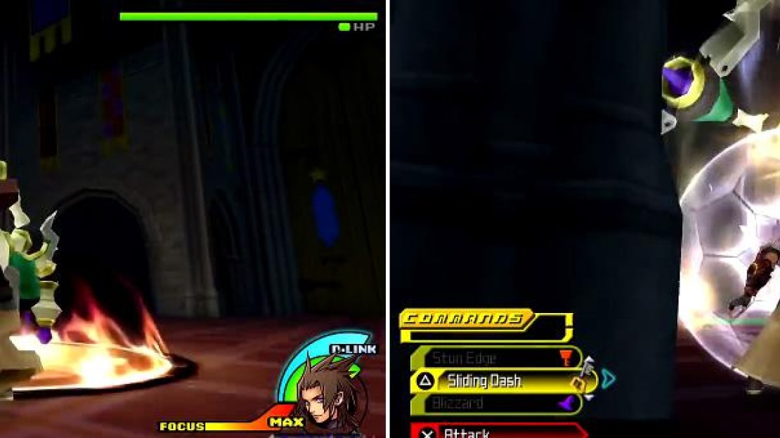 You will need to dodge Wheel Master’s attacks (left) as it has some strong ones. With little HP left, it goes into a frenzy (right) so you will need to guard against that.