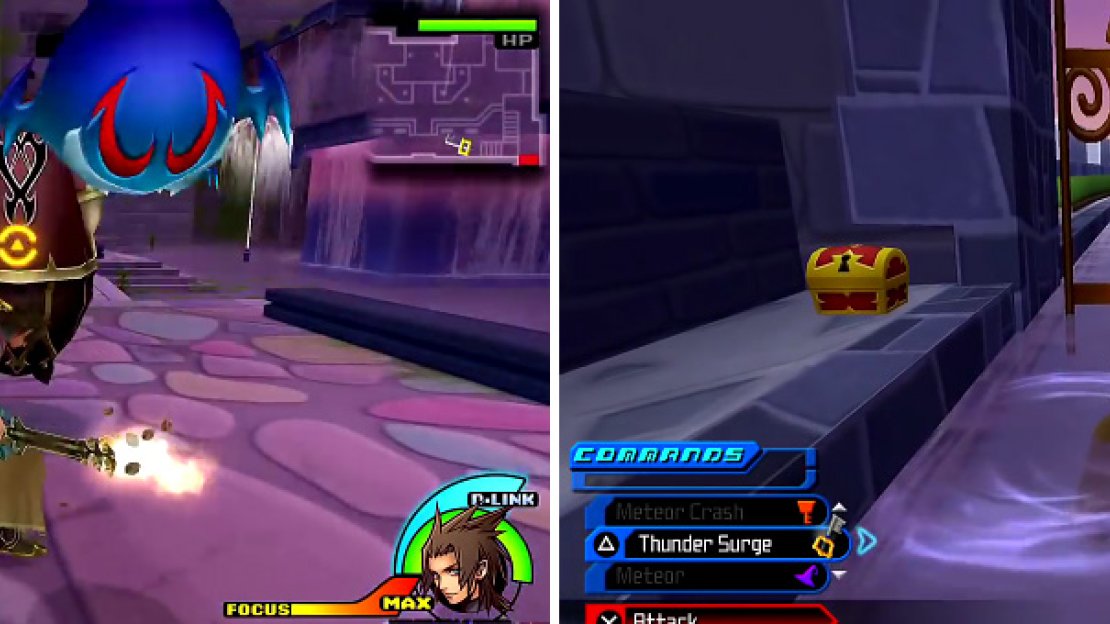 There are a couple of new enemies here (left). Search every corner here to grab some great loot (right).