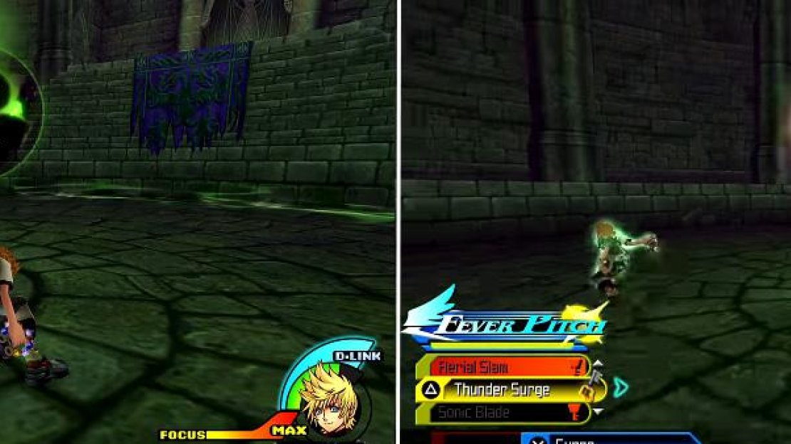 Malificent can put you to sleep (left) for a while which allows her to get some free shots in. Also watch out for her spiral of death (right). Stay away from her during this phase!