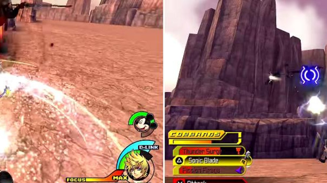 When Masked Boy is cloning himself, there is a telltale red aura before he does (left). He will also fly up into the air and shoot out bolts of lightning (right).