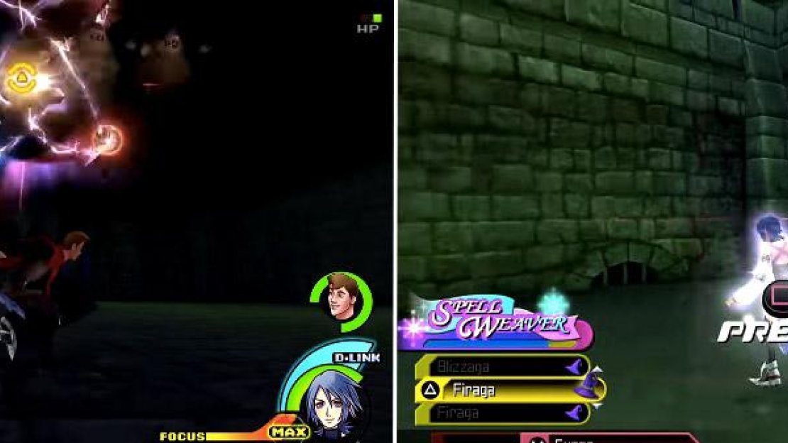 Philip will help you kill the goons (left) as you make your way through the castle. You can use his Selfless Prince (right) command to reach the upper levels in this area.