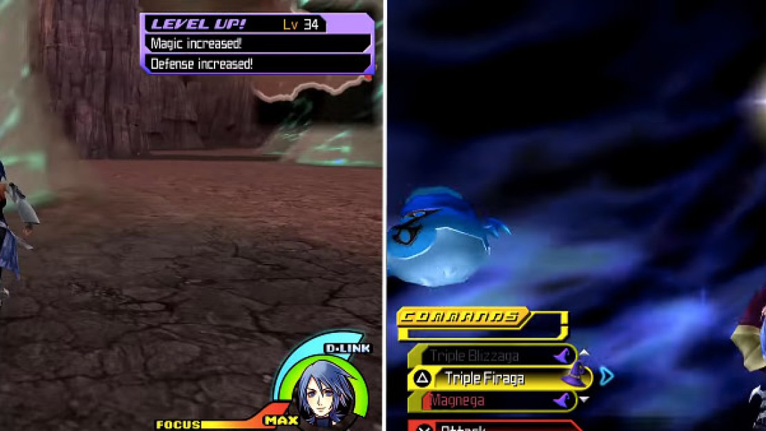 You can use the tornadoes (left) to fight strong Unversed (right) and gain some good experience.