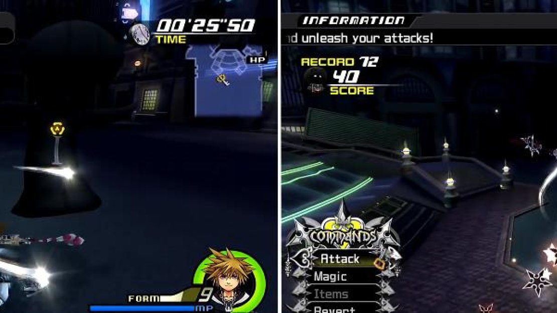 Using the Reversal (left) allows you to slide behind him and combo him (right).