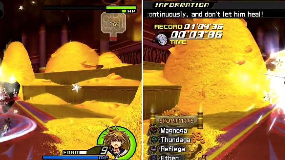 Use powerful attacks for this Mushroom. Combos or Thunder with high magic work well.