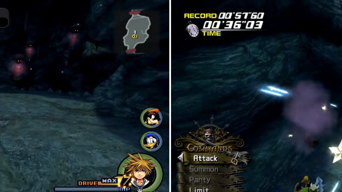 You must watch where the Mushroom goes to find the real one (left). After you find it, attack it to deal damage. Normal attacking will not get you the S Rank however.