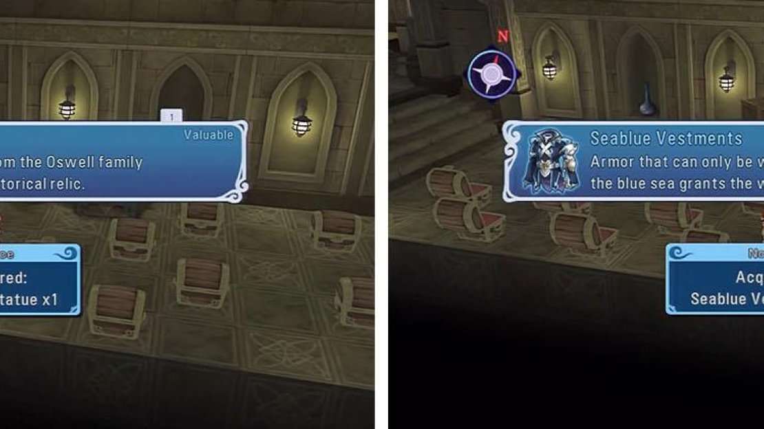 Grab the many treasures in the vault, including the new armor for Hubert.