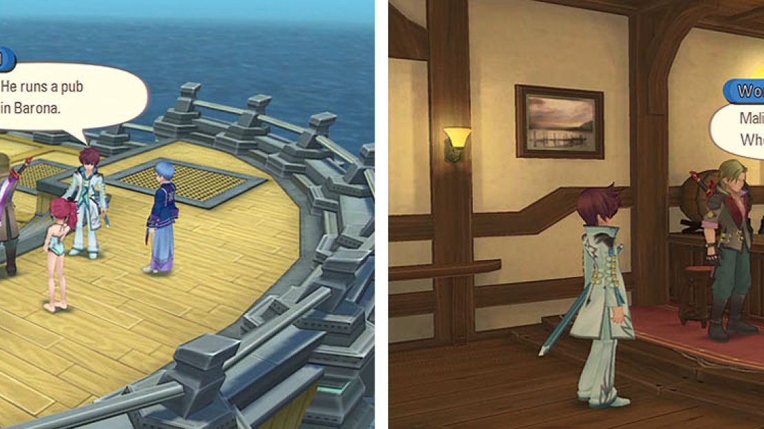 Take the ship from Port Zavhert for a scene and then head to the Barona Pub for another.