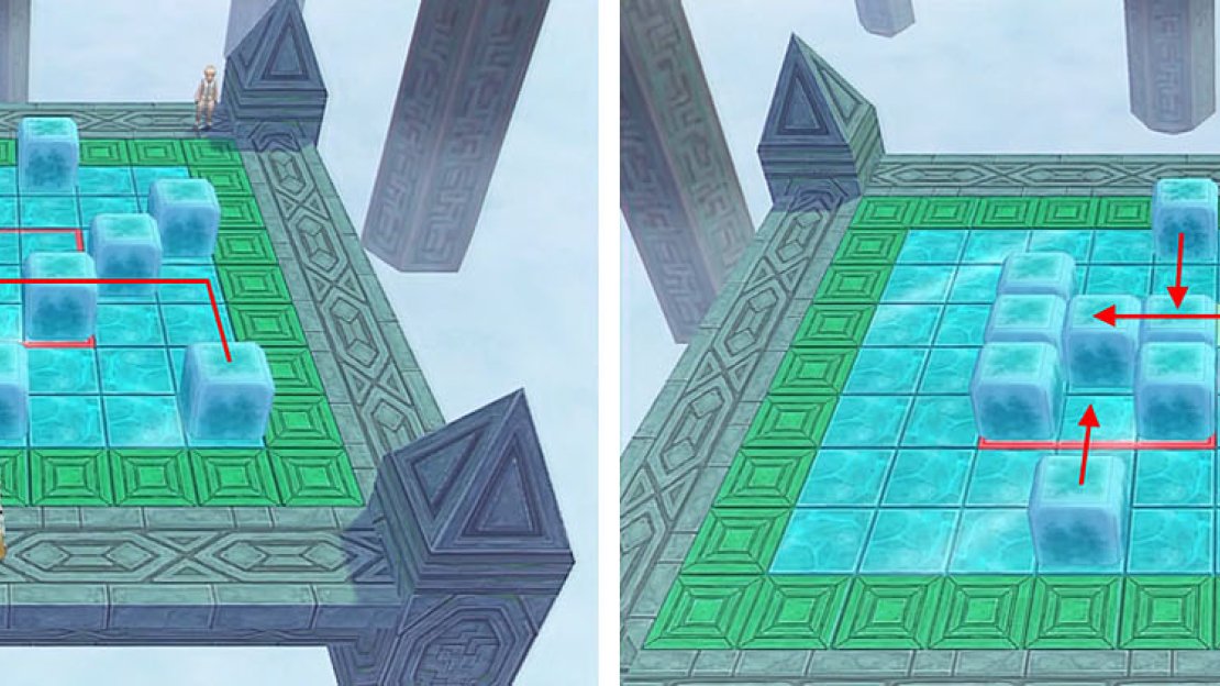Stage 10: Push the blocks into pairs before you push them into the center.