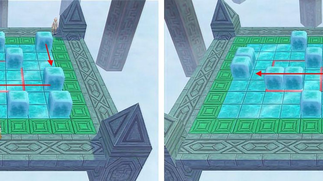 Stage 12: Make sure to carefully push the blocks out of the corners or you’ll get stuck.