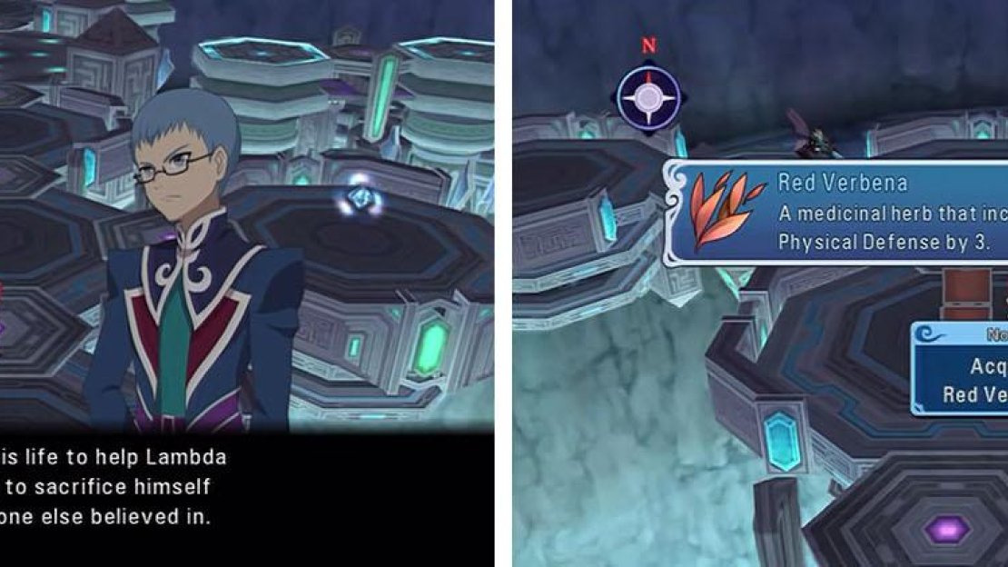 Watch the skits after passing through the flashback and then grab the nearby chest.