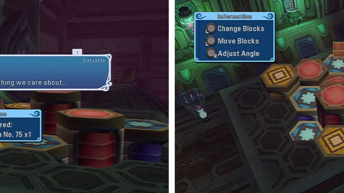 Grab the Magic Carta and then move the puzzle to allow you to cross to the opposite side.