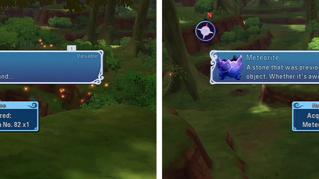 Head through the portal for the Magic Carta and then return to get the Meteorite in the chest.