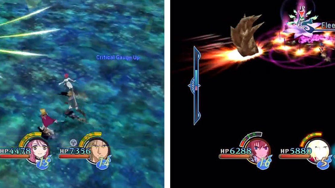 The first form of the Fodra Queen is a ranged version, with her attacks originating from her petals (left). To deal with this, stay at range and focus on her B-Artes weakness (right).