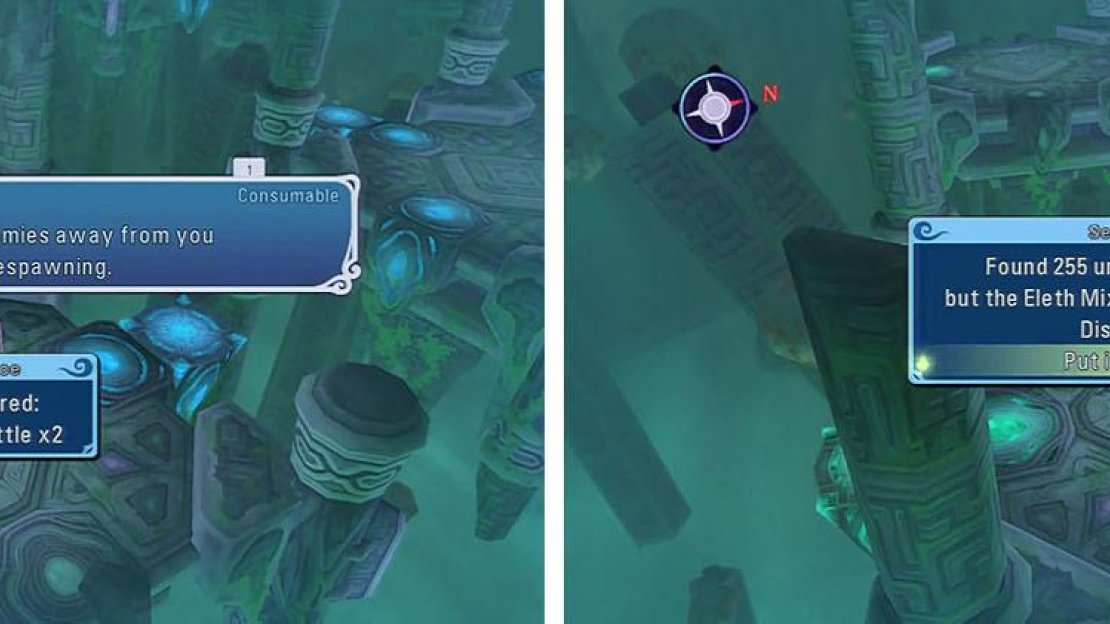 Get the Holy Bottle and Eleth units before you make your way back toward the warp.
