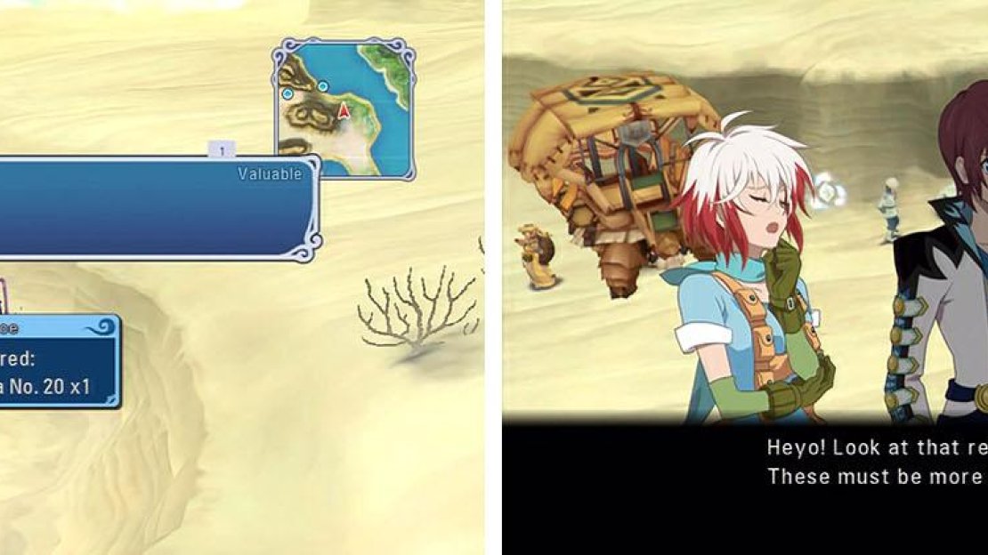 Try and get the Magic Carta from sparkling points as you head for the ruins to get a skit.
