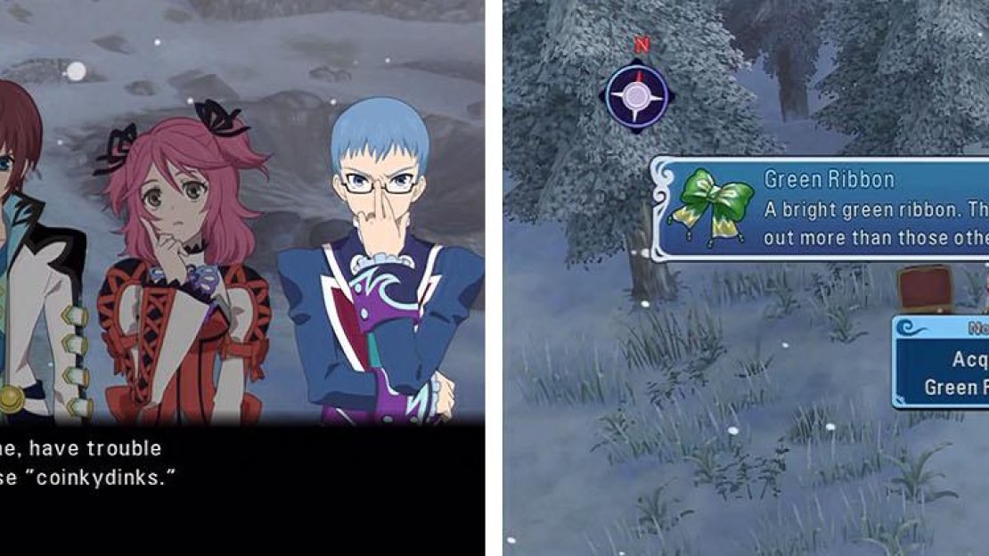Talk about the Coinkydink of your situation and grab the chests, including the Green Ribbon.