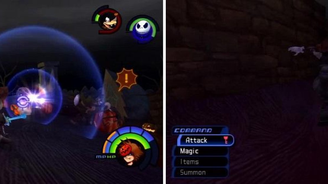 Here’s a chance for you to fight some Black Fungi (left). This chest (right) is attainable if you jump and catch the edge just right.