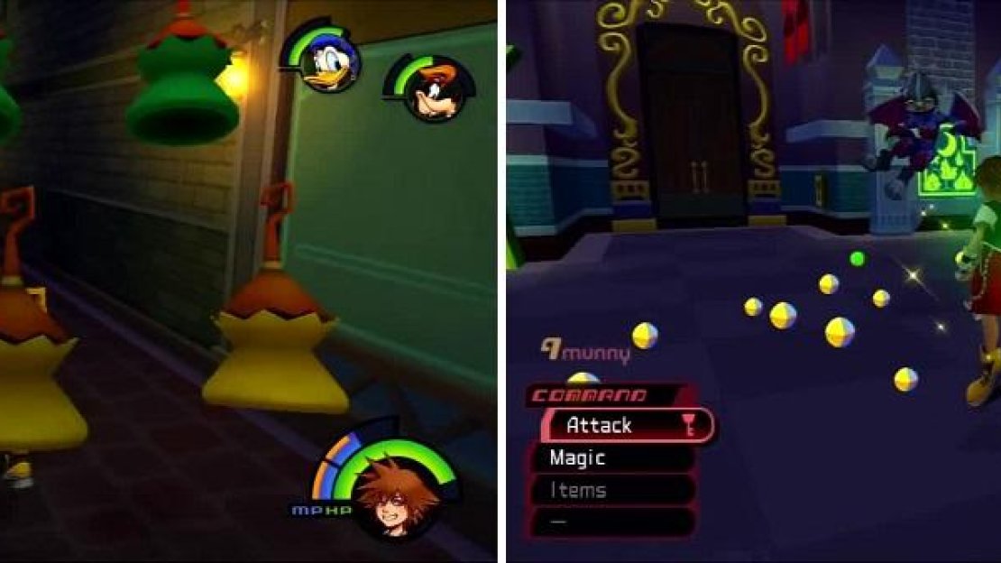 Yellow Operas and Green Requiems (left) are another variety of wizard. The Air Soldier (right) is easy to dispatch with Aerial Combos.