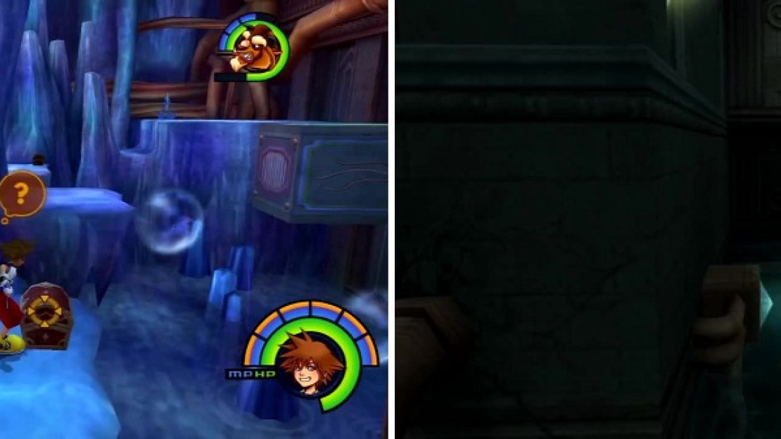 There are a myriad of Chests to collect before heading inside (left). These switches (right) need to be activated to advance.