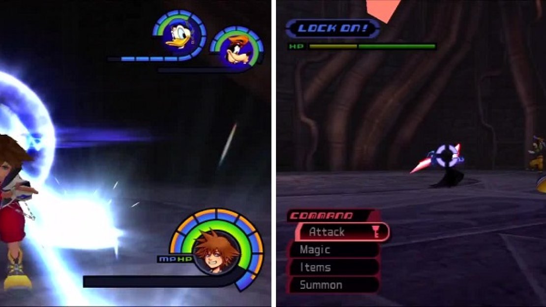 Unknown encases themselves in a ball of energy that shoots beams of light (left). He uses his ethereal blades for melee attacks (right), but he will throw them too.