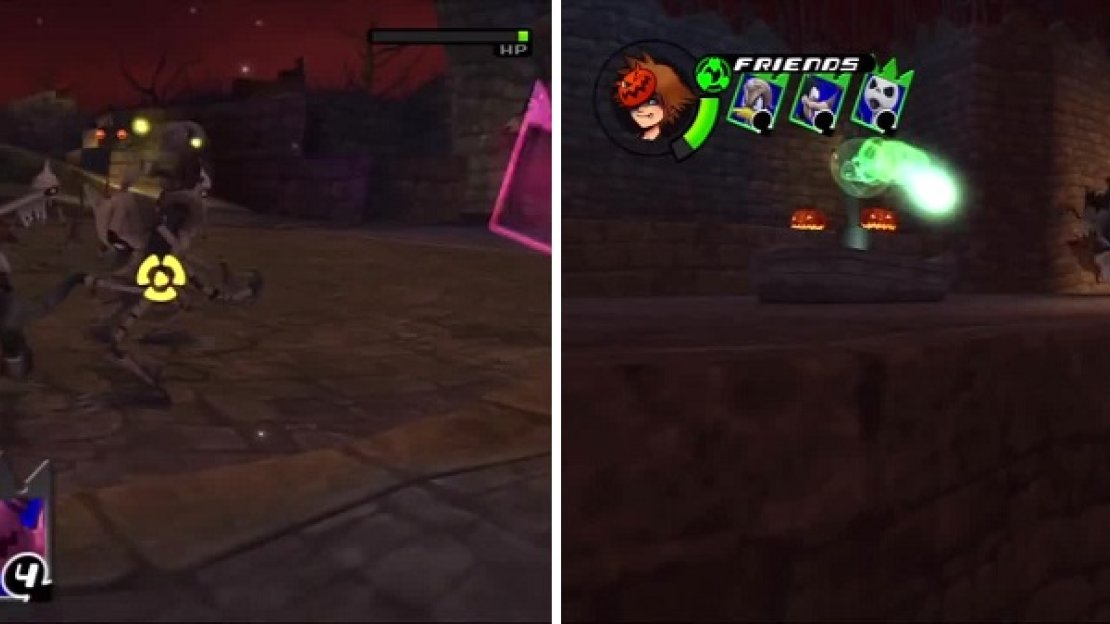 There are plenty of enemies to fight to help you level up. The fountains will take shots you (right) so be wary.