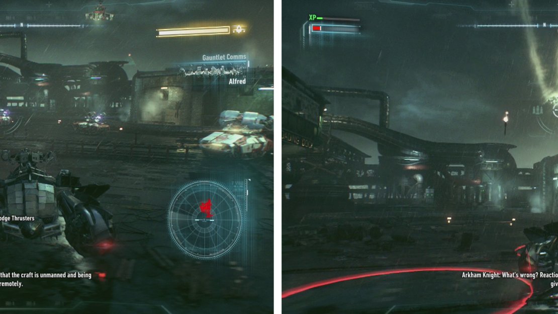 Defeat the Drone tanks (left) first before focusing on the Attack Helicopter (right).