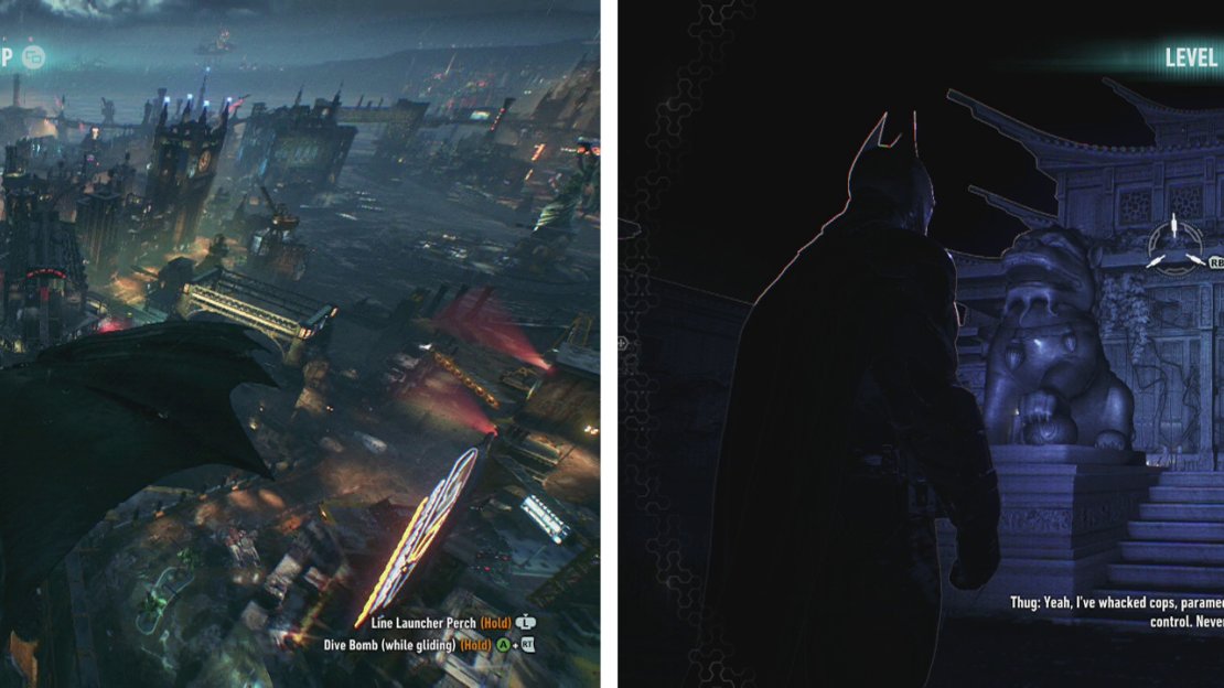 Return back across to Bleake Island (left) and enter Scarecrow’s hideout (right).