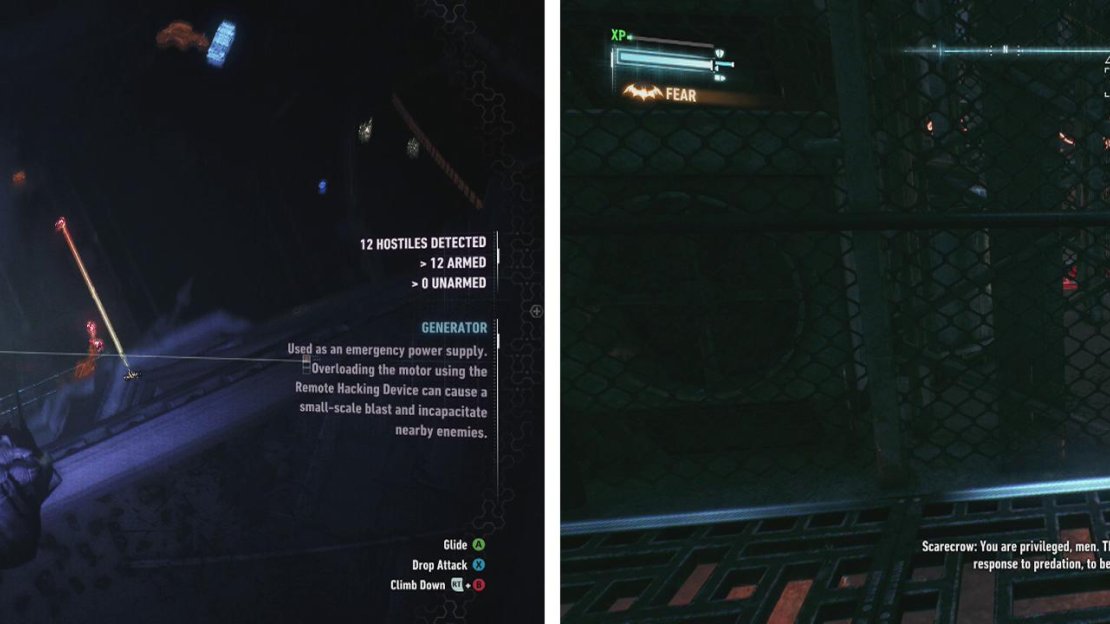 Once you have cleared out the snipers, use the vantage points to scout the area (left). The underground vents are still the easiest way to take out the bad guys (right).
