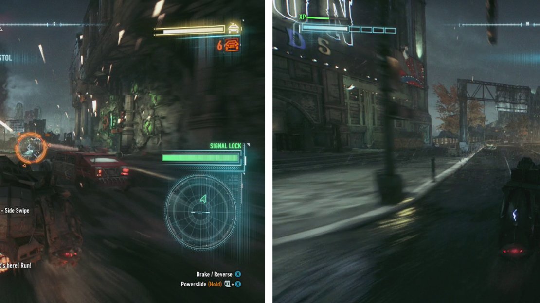 You’ll need to take out several escort vehicles (left) before eliminating the APC (right).