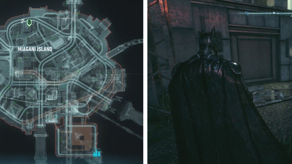 The bodies on Miagani Island can be found at these locations (left). The right picture shows location 1.
