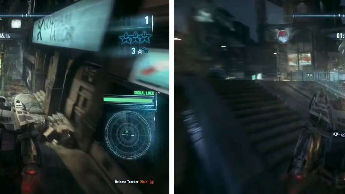 You can either use the Immobilser (left) or ram vehicles off the road (right).