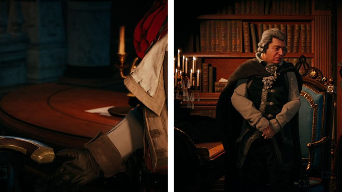 Head to the Assassin’s HQ to clue in the brotherhood about Da La Serre’s killer.