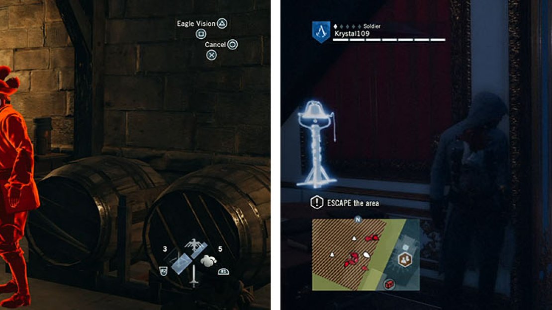 Kill the guards in the basement and then take the doorway under the stairs to continue.