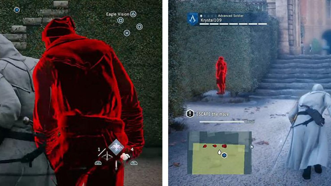 Get the double assassinations to complete the optional objectives before you find the exit.