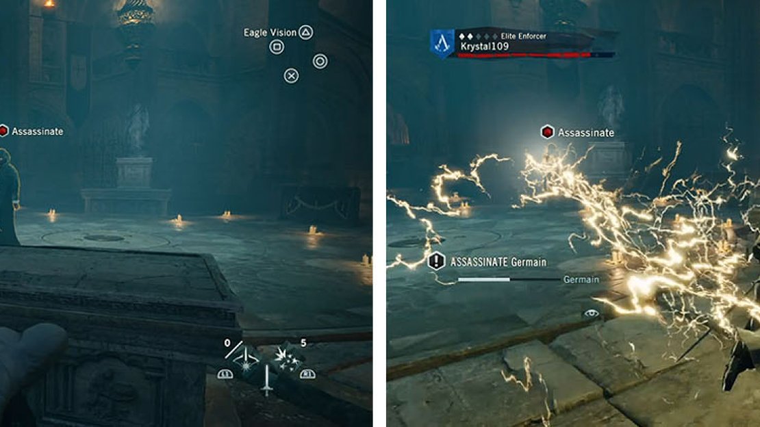 Use cover to avoid Germain’s attacks from the Sword of Eden.