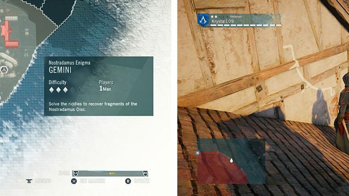The starting position is on a roof in the southeast of the Saint Marcel district.