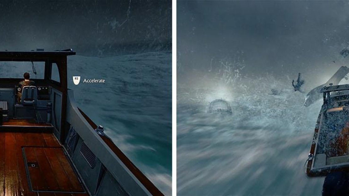 Hold R2 to accelerate and ram the smaller ships to destroy them.