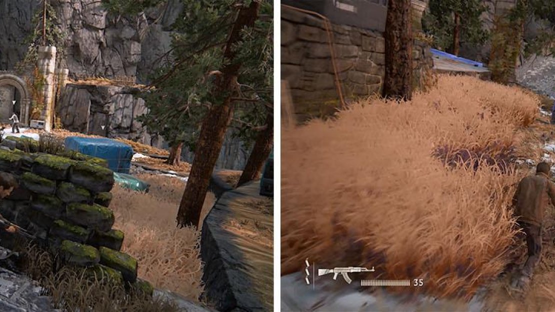 Mark enemies so they don’t sneak up on you and use the tall grass for cover.