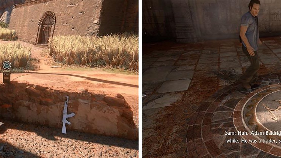 Make sure to blow the dynamite to find a sigil before driving across the bridge.