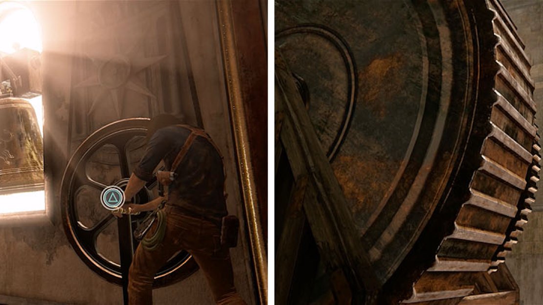 Once you ring the four bells you’ll have to continue up the clock tower.